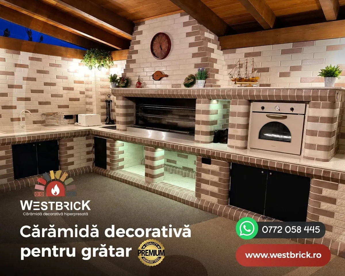 Cărămidă decorativă pentru grătar multifuncțional west brick